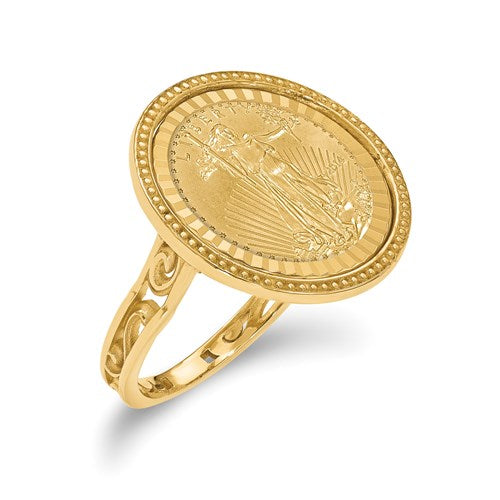 D/C Lady Liberty Coin Ring