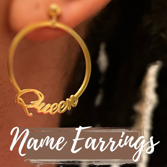 Name Earrings