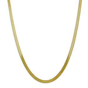 Smooth Herringbone (10K Gold)