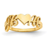 Couple's Initials And Heart Ring