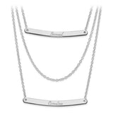 Personalized Tiered Bar Necklaces