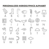 Personalized Hieroglyphic Bar Pendant