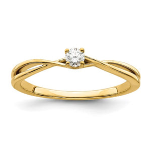 14k Diamond Promise Ring