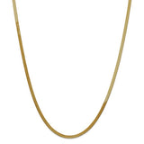 Smooth Herringbone (14K Gold)