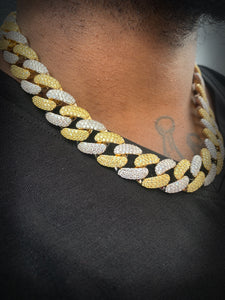 Two-Tone Buss Down Cuban Link Necklace