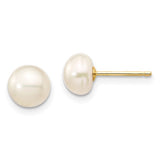 14k White Freshwater Pearl Necklace/Bracelet/Earring Set