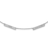 Personalized Double Station Diamond Necklace