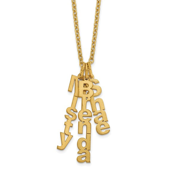 3 Verticle Name Necklace