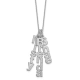 3 Verticle Name Necklace