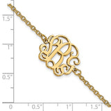 Personalized Polished Monogram Bracelet