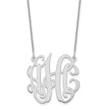 Personalized Small Polished Monogram Necklace