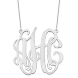 Personalized Extra Large Monogram Necklace