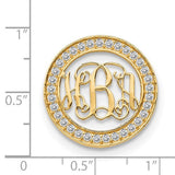 Diamond Monogram Pendant with Diamonds