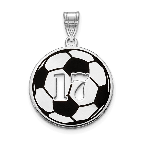 Soccer Ball Cutout Number Pendant Soccer Ball Cutout Number Pendant