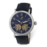 Charles Hubert Stainless Steel Blue Dial Automatic Watch