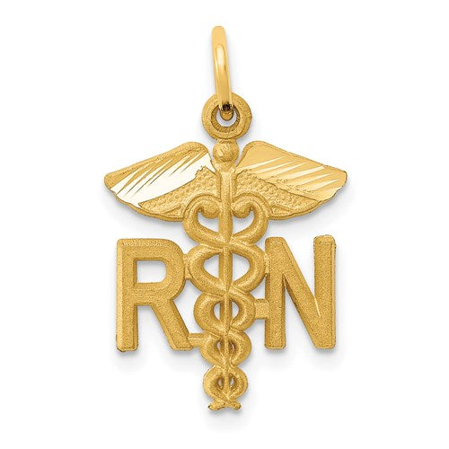 14k RN Nurse Pendant