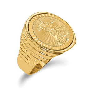 1/10th American Eagle D/C Gold Coin Ring