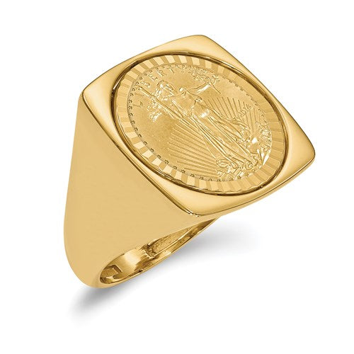 Bold D/C Coin Ring