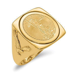 Royal Gold American Eagle Coin Ring