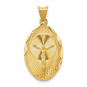 14K Gold D/C Corpus Pendant