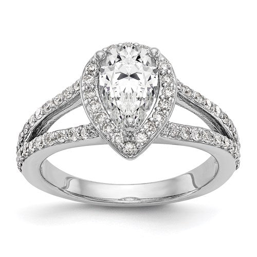 Marquise Semi-Mount Halo Engagement Ring
