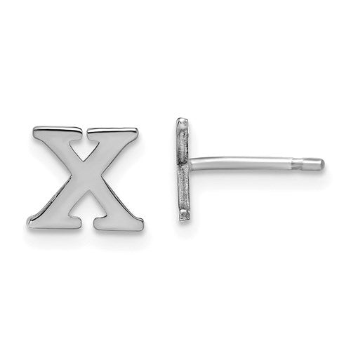 Initial Letter X Earrings