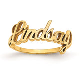 Flawless Name Ring